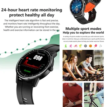 R8 Mužov Smart Hodinky pre Android iOS telefón Ženy, Fitness, Športové Kapela, Vodotesný ip68 S Srdcového tepu Smartwatches Hodiny