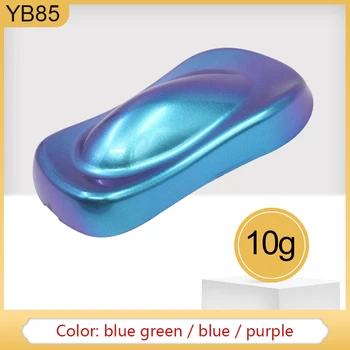 10g Chameleon Pigmenty Akrylová Farba Prášková vrstva YB85 Chameleon Farbivo pre Autá Umenie, Remeslá Nechty De