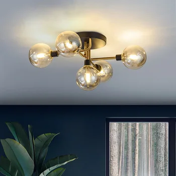 Moderné Pozastavenie Luster V Obývačke Sklenenú Guľu Stropné Osvetlenie Jedáleň Lesk Domáce Dekorácie Osvetlenie Spálne Lampa