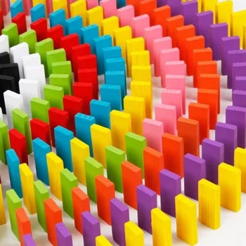120pcs/set Domino Hračky Deťom Drevené Hračky Farebné Domino Bloky Súpravy na Začiatku Učenia Domino Hry Vzdelávania Detí, Hračky