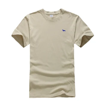 XS-XXXL 27color Nové letné top bežné tričko bavlna mužov krátky rukáv mäkké Harmont pevné tričko topy výšivky blaine tričko
