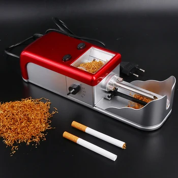 8 mm Cigariet Valcovacie Stroje Elektrické Automatické tabaku Injektor EÚ Plug kovový Roller Trubice na fajčenie cigaretového papiera mužov darček