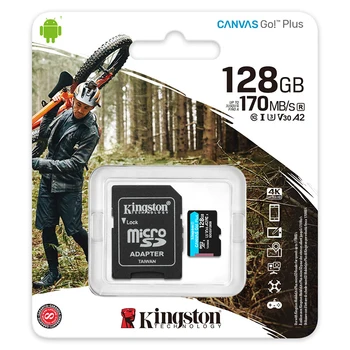Kingston Micro SD Karta 32GB UHS-I U3 flash Pamäťové Karty 64GB Class 10 90MB/S Microsd TF Karta 128 GB Podpora HD 3D 4K Video