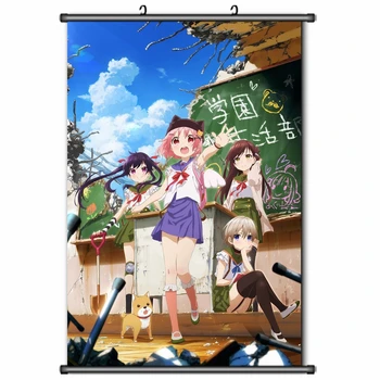 Japonské Anime Gakkou Gurashi! Školy-Live! Takeya Yuki & Ebisuzawa Kurumi Domova Stene Prejdite Plagát Dekoratívne Obrázok