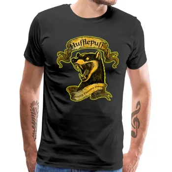 Muži T-shirts Hufflepuff Faddish Amicitia Concero Omnis Tlač Topy Tees Crewneck Otec Deň Dar Bavlna Krátky Rukáv T Shirt 666