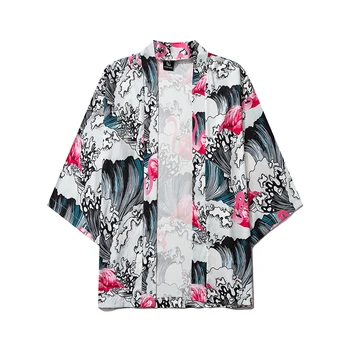 20 Štýl 2020 Nové Harajuku Kimono Cosplay Japonskej Módy Mužov a Žien Cardigan, Blúzky, Top Haori Obi Ázijské Oblečenie Samuraj