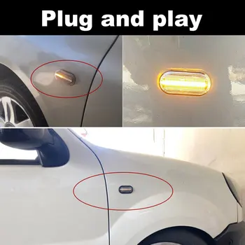 2ks LED Dynamické Bočné Obrysové Zase Signálneho Svetla pre Opel Movano / Vivaro Combi A Dumptruck Kasten Pritsche Kipper Flatbed