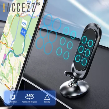 !ACCEZZ Silné Magnetické Auto Držiaka Telefónu Super Magnet Mobil Stojan Pre iPhone Xiao Huawei Univerzálne v Aute GPS Mount Držiak