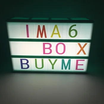 2018 Populárne A4 A5 A6 Veľkosť Filmový Light Box DIY Combintion Lightbox Noc Lampa Pre Svadobné Party Dovolenku Dekor Darček Pre Deti