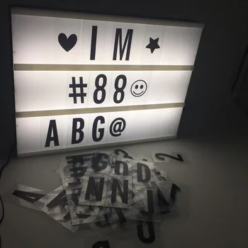 2018 Populárne A4 A5 A6 Veľkosť Filmový Light Box DIY Combintion Lightbox Noc Lampa Pre Svadobné Party Dovolenku Dekor Darček Pre Deti