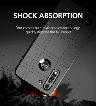 Robustný Štít Silikónové puzdro Pre Motorola Moto G8 Power Lite Prípadoch G 8 Plus 5G Vojenské Shockproof Kryt Pre Moto G8 Hrať Prípade