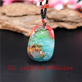 Prirodzené Farby Hetian Jade Kameň Ryby Prívesok Náhrdelník Čínske Suveníry, Šperky Kúzlo Kapor Amulet Vyrezávané Darčeky pre Ženy Muži