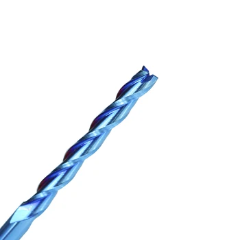 XCAN Frézovanie Fréza 3 Flauta Plochý Koniec Mlyn 3.175 mm Ramienka Nano Blue Potiahnuté CNC Router Bit Karbidu Hliníkové Rezanie Konci Mlyn