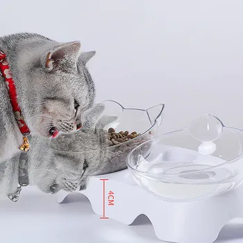 Anti-Vracanie Ortopedické Pet Misy Mačky, Psov Vody Feeder Kŕmenie Jedál JDH88