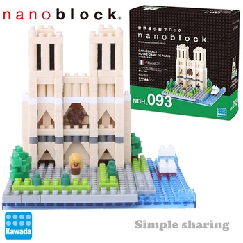 Nanoblock Notre Dame Cathedral Francúzsko Paríž Stavebné Bloky NBH-093 Pamiatky Vidieť 400pcs