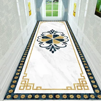 Čínsky Štýl, dlažieb nástennú maľbu, Tapety 3D Marble Hotel Koridoru Uličkou Obývacia Izba, Podlahy, Maľby Nástenné Samolepiace Nálepky