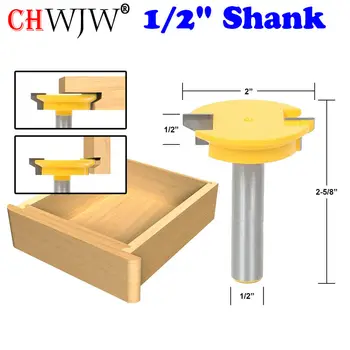 5pc Shaker Zdvihol Panel Cabinetmaker Router Bit Set - 1/2