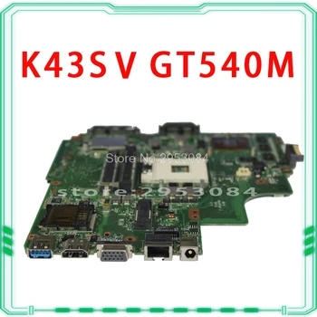 Notebook základná doska Pre Asus K43SJ K43SV A43S X43S K43SM základná doska HM65 N12P-GS-A1 REV3.0 GT540M 1GB USB3.0 DDR3 VRAM plne