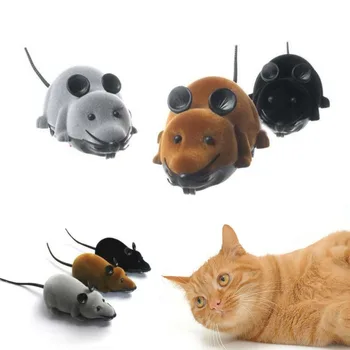 Hot 3 Farby Diaľkové Ovládanie Myši Hračky Bezdrôtový Simulácia Plyšové Myší RC Elektronické Myší, Hračky Pre deti Zábavné hračky Veľkoobchod