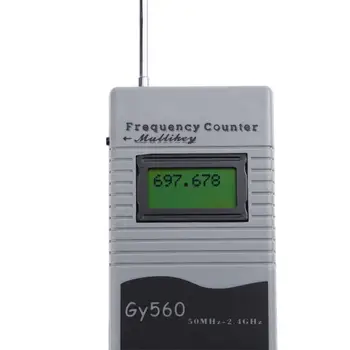 Displej Digitálne Hodiny Meter Induktívne Hodinu Meter GY560 Frekvencia Počítadlo, Merač pre 2-Way Rádio Vysielač GSM Prenosné