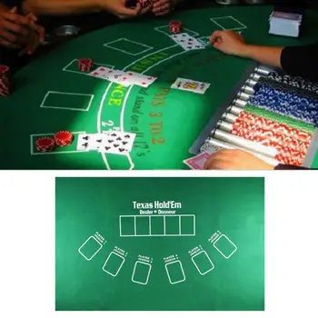 90x60cm TX Hold ' em Obrus Flanelové 21 Bodov Kocky Tabuľka Mat Casino Rodinné Party Poker Hry, Zábava Hračky Pad Doskové Hry