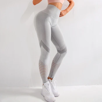 Vysoký pás bezšvíkové legíny pre ženy duté sa telocvični leginy super elastický jóga nohavice fitness sport pančuchové nohavice jogging nohavice