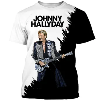 Nové Dorazí Populárne Johnny Hallyday Francúzsko Elvis 3D Tlač Muži Ženy Módne tričká/mikiny/mikiny/vesta/ Topy Dropshipping