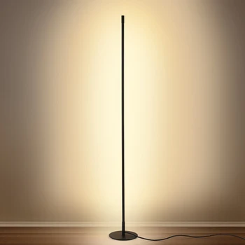 Nordic Minimalistický Poschodí Lampa Stmievateľné LED Podlahové Svetlá, Modernej Obývacej Izby, Spálne, Gauč, Stojaca Lampa Krytý Dekor Svietidlá