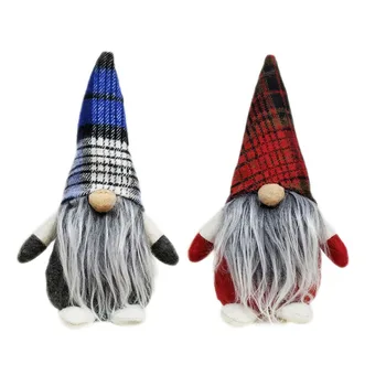Vianoce Domov Ozdoby Viazaná Fúzy Gnome Ručné švédske Vianočné Navidad Santa Tomte Oblečenie pre Bábiku hot