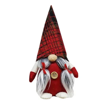Vianoce Domov Ozdoby Viazaná Fúzy Gnome Ručné švédske Vianočné Navidad Santa Tomte Oblečenie pre Bábiku hot