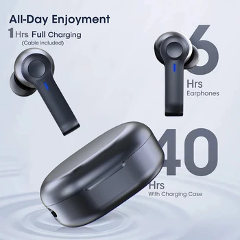 R22 Bezdrôtové Slúchadlá TWS 5.1 Bluetooth Slúchadlá Bezdrôtové Slúchadlá Led Displej IPX8 Vodotesné 40 Hodín Premium Sound Hluku HiFi