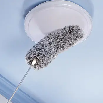 Ľahký Mikrovlákna Rukoväť Toaletný Prachu Cleaner Flexibilné Domov Čistiaca Kefa Domáce Dobrý Pomocník E2S