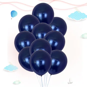 Svietiace Modrým Latexové Balóny 100ks/vrecko 12 palcový Gem Modré Balóniky Svadby, Narodeniny, Party Dekorácie Valentína Baby Sprcha