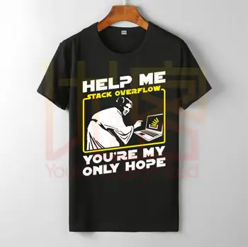 Pomôžte mi pretečenie zásobníka t-shirt pánske hot predaj bavlny, potlačené vysokej kvality značky unisex tričko