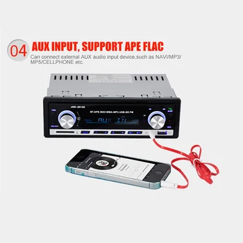 Auto Rádio Stereo Prehrávač Digitálnych Bluetooth Car MP3 Prehrávač, Rádio Stereofónny Zvuk Hudby s USB/SD s V AUX Vstup