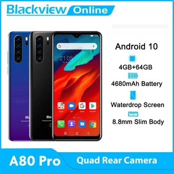 Blackview A80 Pro Globálna Verzia Quad Fotoaparát, Mobilný Telefón 6.49