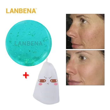 LANBENA Kyselina Hyaluronová Ručne vyrábané Mydlo na Tvár Cleaner Hydratačné Liečba Akné Opravu Zubov Anti-Aning Winkles Starostlivosť o tvár