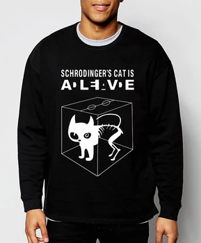 Big Bang Theory Schrodinger Mačka tlače mikina mužov 2019 jar zimné móda hoodies muži tepláková súprava značky oblečenie