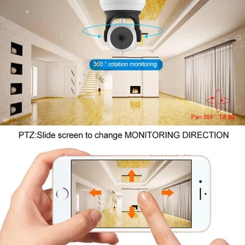 Vstarcam C24S 3MP 1080P HD WIFI IP Kamera Nočného Videnia home Security Kamera, Bezdrôtové P2P Krytý IČ cam PTZ IP Camara Audio ONVIF