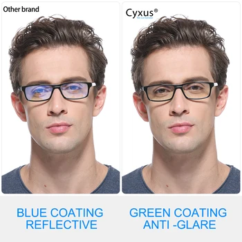 Cyxus Modré Svetlo Blokuje Okuliare Muži/Ženy Jar Hing Počítač okuliare, Anti Oko Eyestrain Jasné Šošovky Unisex Okuliare 8323