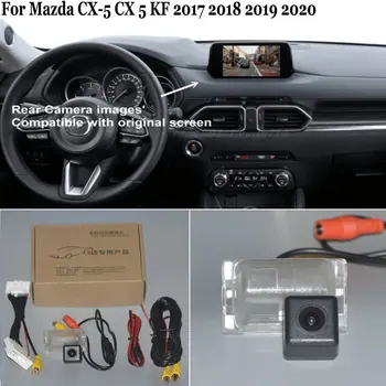 Parkovacia Kamera Pre Mazda CX-5 CX 5 CX5 KF 2017~2020 28 Kolíkov Adaptér kábel Kompatibilné S originálnymi Displej HD CCD, Nočné Videnie