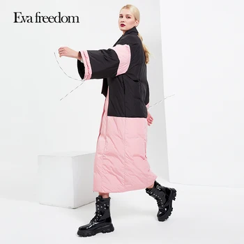 Japonský temperament bunda super hrubé voľné super dlhé Eva slobody 2020 zimné nové teplé a windproof kimono nadol bunda ženy