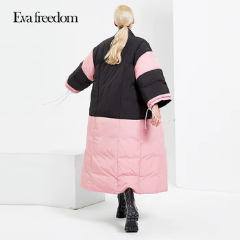 Japonský temperament bunda super hrubé voľné super dlhé Eva slobody 2020 zimné nové teplé a windproof kimono nadol bunda ženy