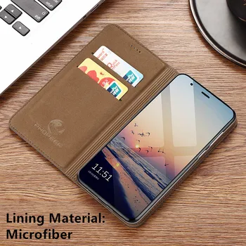 Pštrosie zrna pravej kože magnetické telefón taška držiteľa karty pre Umidigi S5 Pro/Umidigi S3 Pro puzdro kryt stojan coque capa