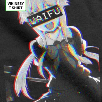 Yuno Waifu T-Shirt pre Mužov Bavlnené Tričko Mirai Nikki Gasai Top Manga Budúcnosti Mliečne Japonský Komiks Yandere Krátky Rukáv Tees