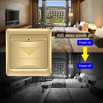 Hotel motel prenájom, dom, izba pre hostí stenu reader prepínač 40A zlato úspory energie šetrič vložte kartu vziať moc 125KHz/13.56 MHz