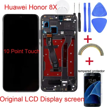 Originálne LCD+Rám Pre HUAWEI Honor 8X LCD Displej Dotykový Displej Digitalizátorom. Pre Huawei Honor 8X LCD Náhradné Displej