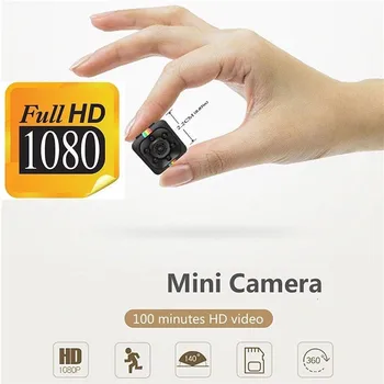 SQ11 Mini Kamera HD 1080P DV DVR Kamera Mini Auto Dash Cam INFRAČERVENÉ Nočné Videnie Videokamery videokamery Kamera S Držiakom 3E24