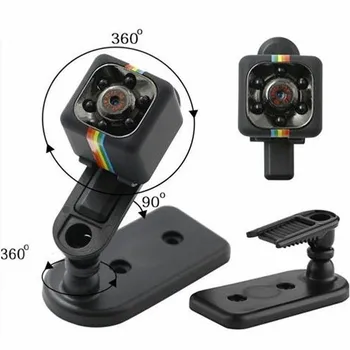 SQ11 Mini Kamera HD 1080P DV DVR Kamera Mini Auto Dash Cam INFRAČERVENÉ Nočné Videnie Videokamery videokamery Kamera S Držiakom 3E24