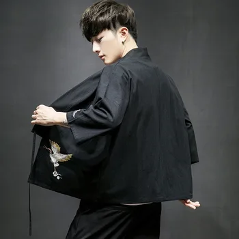 Japonsko, Thajsko Tradičné Dragon Cardigan Mužov Aodai Voľné Blúzky, Japonské Kimono Bielizeň Rúcha Yukata Vietmam Coats Ázijské Oblečenie